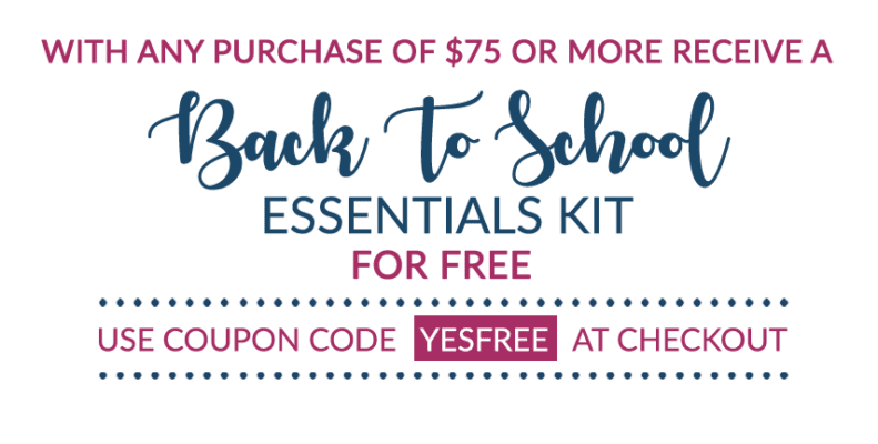 Free Back to School Essential Kit with a $75 Purchase